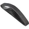 VEVOR Nastro Abrasivo 50 x 1066 mm, Set Nastro Abrasivo, Grana 36, 40, 60, 80, 100, 120, 6 pezzi Nastri Abrasivi Misti in Carburo di Silicio per Levigatrice a Nastro, Lavorazione dei Metalli