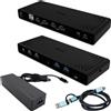 i-tec CADUA4KDOCKPDB100UK replicatore di porte e docking station per laptop Cabl