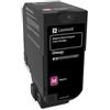 Lexmark 74C20M0 cartuccia toner 1 pz Originale Magenta