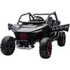 Piston Car Auto Elettrica 24V per Bambini Due Posti Nero Fuoristrada UTV