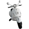 Piston Car Scooter Elettrico per Bambini Happy Bianco Doppia Velocità e MP3