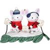 Hallmark Keepsake Ornamento natalizio 2024, topi allegri con ghirlanda di popcorn