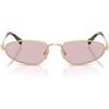 Miu Miu Occhiali da Sole MUA52S ZVN4I0 Oro/Rosa Sfumato Donna