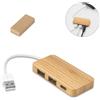 hi!dea™ Hub USB 2 porte USB-A e 1 USB-C in bambù MOSER personalizzate o neutre