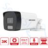 HIKVISION DS-2CE17K0T-LFS - Telecamera Analogica Bullet 3K 4in1 - Ottica Fissa (3.6mm)