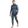 CRESSI Tokugawa 2-PCS Nylon w/Hood 2 mm, Camo Blue, XL, 2 Pezzi Mute da Pesca Subacquea Uomo, Blu Mimetico