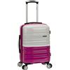 Rockland MELBOURNE 20 EXPANDABLE ABS CARRY ON, Trolley Adulti, 2Tonewhite (Bianco) - F145-2TONEWHITE