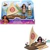 Mattel Disney Princess - Vaiana Mini Bambola e Barca Galleggiante con 2 Personaggi e Accessori, Ispirati ai Film Disney, Giocattoli per Bambini 3+ Anni, HLW86