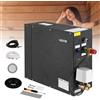 VEVOR Generatore di Vapore, Sistema Doccia a Vapore da 7,5 kW con Controller per Sauna SPA Domestica, Kit di Scarico Automatico Commerciale, Funzionamento a Secco e Sovrapressione, Nero