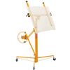 VEVOR Sollevatore per Cartongesso da 3,35 m, Portata 68 kg, con Braccio Telescopico Regolabile da 1,2 a 2,9 m, Ruote Bloccabili, Strumento di Sollevamento per Montaggio a Soffitto, Giallo