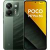 XIAOMI Smartphone POCO M7 Pro 5G - 12 GB+256 GB, display FHD+ da 6,6 pollici, fotocamera AI da 64 MP, processore MediaTek, batteria 5000 mAh, ricarica rapida 33 W, Dual SIM - verde