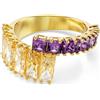 SWAROVSKI ANELLO MATRIX, TAGLIO MISTO, MULTICOLORE, PLACCATO ORO 55