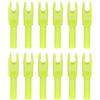 PATIKIL Cocche per Frecce da Tiro con L'Arco da 4,2 mm, Confezione da 12 Inserti in Plastica per Frecce di Ricambio per Frecce da Caccia, Tiro con Arco Ricurvo Compound, Giallo