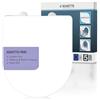 SCHÜTTE Sedile WC adatto per Villeroy & Boch O Novo, Vitra S50, Laufen Pro, con abbassamento automatico Made in EU, coperchio rimovibile in termoindurente infrangibile, coperchio WC fino a 250 kg di
