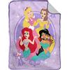 Jay Franco Disney Princess Bellezza è Dentro 130 x 150cm Copridivano Lana Morbido Sherpa