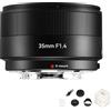 7artisans AutoFocus - Obiettivo da 35 mm F1.4 APS-C, apertura ampia F1.4, obiettivo automatico, compatibile con fotocamere Fujifilm FX Fuji X-H/T/T30/S/E/A Series X-H2S X-E3 XT50 Xpro3