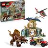 LEGO Jurassic World Missione Aerea con Spinosauro e Quetzalcoatlus - Include 2 Dinosauri Giocattolo, un Elicottero, un Camion e 4 Minifigure - Regalo per Bambini e Bambine da 8 Anni in su - 76976