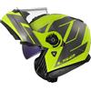 LS2, Casco Moto Modulare STROBE II CODE Gloss H-V Yellow Grey, XL