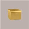 LUCGEL 2 Pz Scatola per Confezione Regalo Baule e Coperchio Carta Fibra Oro 400x285H240 mm