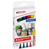 Edding 3000 Pack de 5 Rotuladores Permanentes - Punta Redonda de 1.5mm - Trazo e