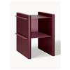 Westwing Collection Comodino con elementi in metallo Rami - Rosso, Rosé