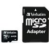 Verbatim TRANSFLASH MICROSD SDHC 64GB SD MICRO CLASSE10 MEMORIA VERBATIM 44084