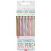 Tinc - Penne Gel Multicolori Tutti Frutti - Set di 6 Penne con Inchiostro Arcobaleno Cangiante e Profumi Fruttati - Accessorio Creativo per Scuola e Casa - Multicolore