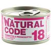 Natural Code Gatto Lattina (18) Adulto Tonnetto & Prosciutto 85 Gr Temporaneamente Mancante Dall'Azienda Produttrice