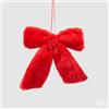 EDG Enzo De Gasperi Fiocco Peluche di Natale 20 x 25 Cm Red