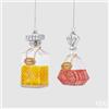 EDG Enzo De Gasperi Decorazione di Natale Bottiglie Liquore Ass. H 13 Cm Vetro Multicolor 1 Pz