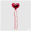 EDG Enzo De Gasperi Decorazione di Natale Palloncino Cuore Vetro D 12 Cm Burgubdy