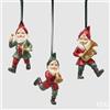 EDG Enzo De Gasperi Addobbo Gnomo di Natale Ass. H 10 Cm Poliresina Green Red 1 Pz