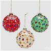 EDG Enzo De Gasperi Addobbo Palla Super Gemme di Natale Ass. D 10 Cm Multicolor 1 Pz