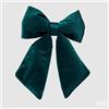 EDG Enzo De Gasperi Fiocco Natale Velluto H 25 Cm L 21 Cm Green