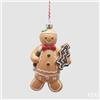 EDG Enzo De Gasperi Addobbo di Natale Biscotto Marzapane H 12 Cm Hazelnut