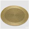 EDG Enzo De Gasperi Sottopiatto Perle Rotondo D 36 Cm Gold