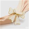 EDG Enzo De Gasperi Portatovagliolo Natale Fiocco D 6 Cm White