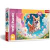 Trefl - Il Miglior Amico dell'Uomo - Puzzle 160 Pezzi - Puzzle Colorato con Cane, Intrattenimento Creativo, Divertimento per Bambini dai 6 anni