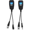 Socobeta Ricetrasmettitore Video coassiale BNC passivo CCTV 1 ricetrasmettitore Balun con connettore di Alimentazione Convertitore di Cavo RJ45