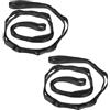 PATIKIL Cinghie a Catena a Margherita, 2pz Cinghia a Catena in Nylon Regolabile Cinghia Arrampicata Resistente con 8 Loop per Altalena Amaca Yoga Aereo, Nero
