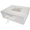 WHITE COTTON CARDS 50th Golden Anniversary Memories of This Year, Grande Scatola dei ricordi, Glitter e Parole, Legno, Bianco, 27.2x32x11 cm