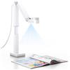 CZUR Fancy S Pro 12 MP Fotocamera per Documenti, Pieghevole Visualizzatore, Risoluzione 4K, Webcam 1080P@60 FPS, Doppio Autofocus, Campo Visivo A3, con Luce LED e MIC, er macOS e Windows (Bianco)