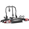 Atera 022800 - Portabici posteriore Forza M, supporto frizione per auto, pieghevole, con luci posteriori, per 2 biciclette o bici elettriche pesanti, colore: Nero