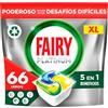 Fairy Platinum Pastiglie Lavastoviglie Tutto in Uno, 66 Caps, Limone | Detersivo in Capsule, Efficace su Grasso e Sporco Ostinato, Rimuove I Residui dal Filtro, Dissoluzione Rapida, Pack XL