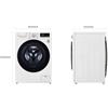LG F4WV509SAE Lavatrice 9kg AI DD, Classe AAA, 1400 giri, TurboWash, Vapore