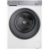 Haier HW80-B14367TU-IT lavatrice Caricamento frontale 8 kg 1400 Giri/min Argento, Bianco