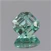 5.50 CT Naturale Perfetto Apple Verde Montana Zaffiro Asscher Loose Gemma Taglio