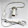 Lampade di Sale Store Filo elettrico bianco con portalampada E14 interruttore e spina Italiana Ricambio per Lampada di Sale Himalayano e Lampada di Selenite