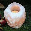 Lampade di Sale Store Portacandela di Sale Himalayano Rosa grezzo 1 kg per lumini tea light