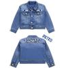 GUESS ITALIA SPA GIUBBOTTO GUESS BAMBINA JEANS MEDIO SCURO RICAMATO K4GL01D4CA0 98% COTONE 2% ELASTAN